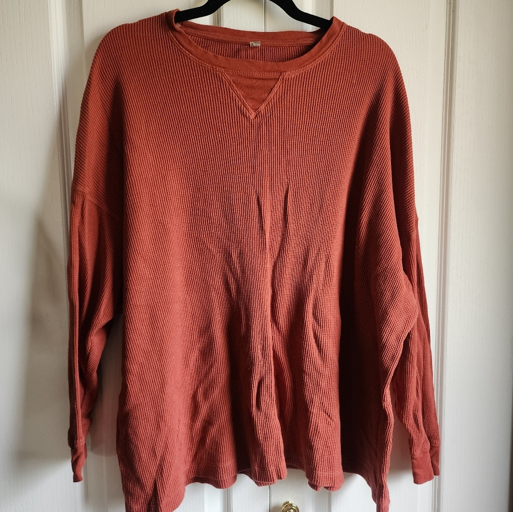 Intimately free waffle long sleeve tee
